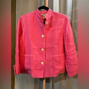 Acorn Vintage Pink Linen Blazer
